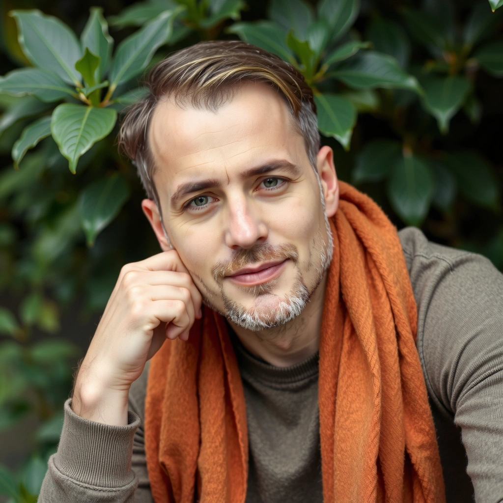 Retrato profesional de un experto en fitoterapia